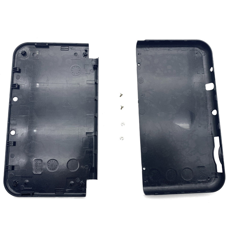 DURAFORCE Black Housing Shell Front Back Case Top+ Bottom Cover For New Nintendo 3DS LL