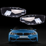 DURAFORCE A Pair Left&Right Headlight Headlamp Lens Cover For BMW 3-Series F30 F35 2016-18