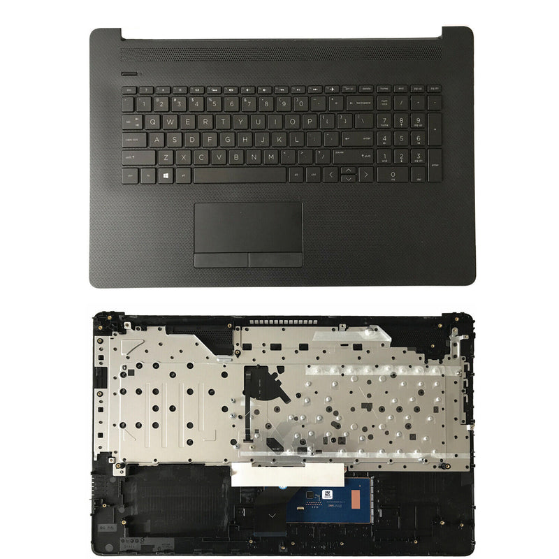 DURAFORCE New Palmrest Keyboard BL 73H0 Touchpad For HP 17-BY 17-CA L48409-001 Matte Black