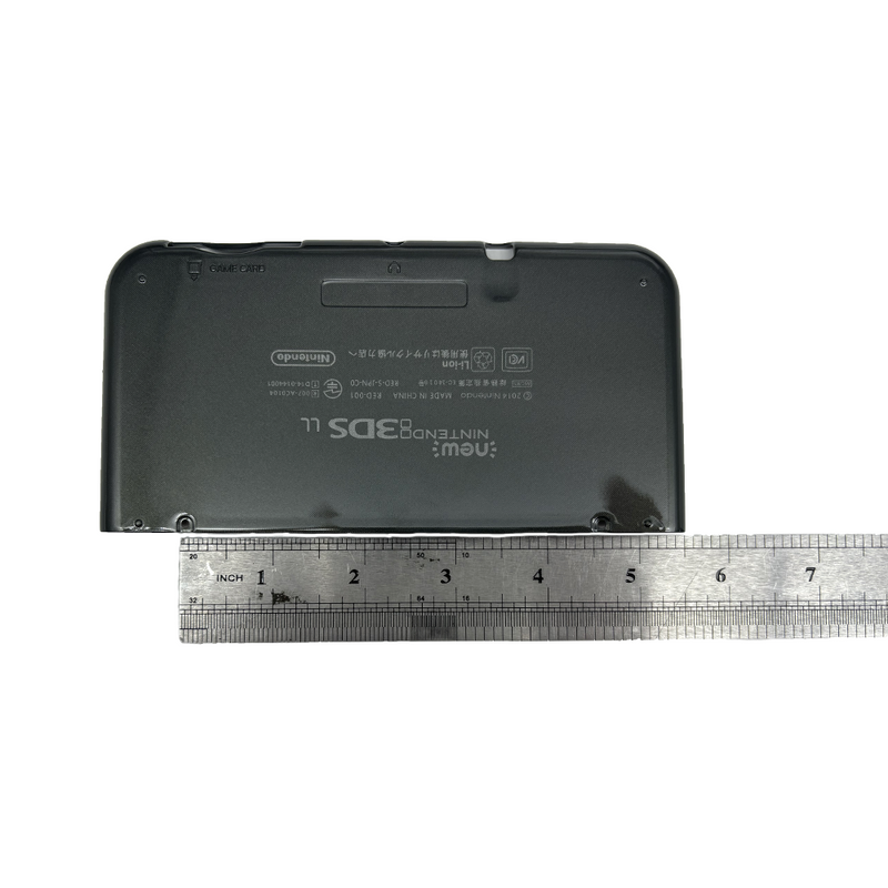 DURAFORCE Black Housing Shell Front Back Case Top+ Bottom Cover For New Nintendo 3DS LL