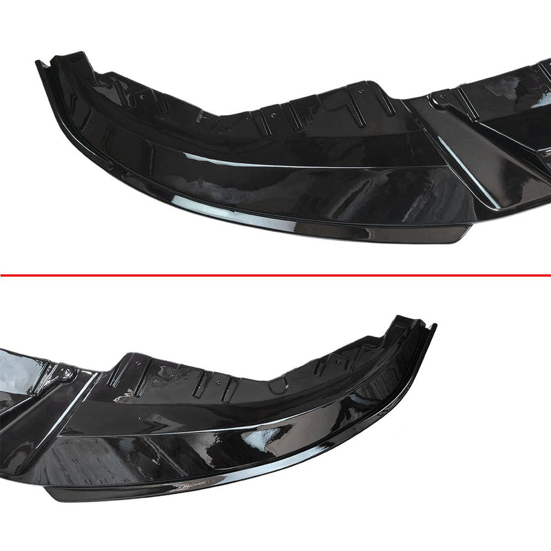 DURAFORCE FOR 21-25 BMW G26 M440i i4 M50 GRAN COUPE 3D STYLE GLOSS BLACK FRONT BUMPER LIP