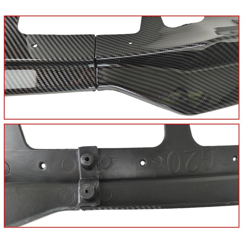 DURAFORCE Carbon Fiber Style M Front Bumper Lip For 2019-22 Bmw G20 3 SERIES 330I M340I