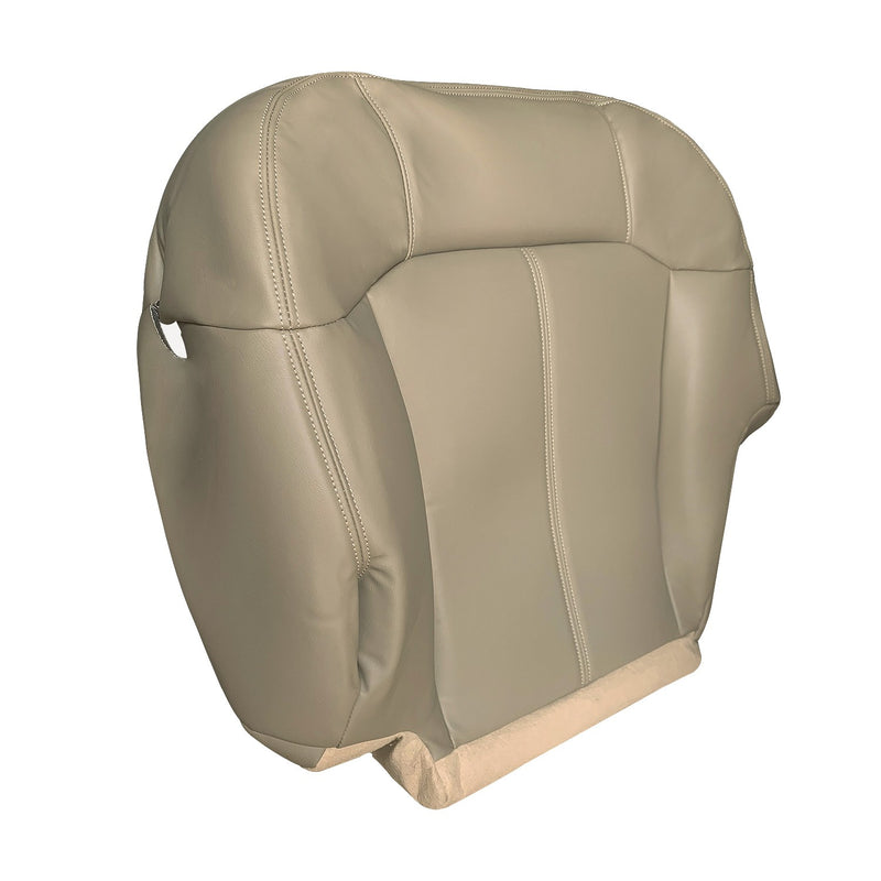 DURAFORCE Driver Bottom Leather Seat Cover Tan For 1999-2002 Chevy Tahoe