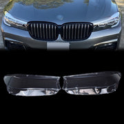 DURAFORCE 2x Headlight Lens Cover Shell Clear For BMW 7 Series G11 G12 740i 750i 2016-2019