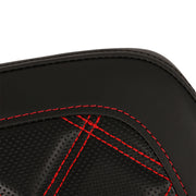 DURAFORCE Backrest Pad Red Stitching For Glide Street Road Glide Road King 2009-UP USA