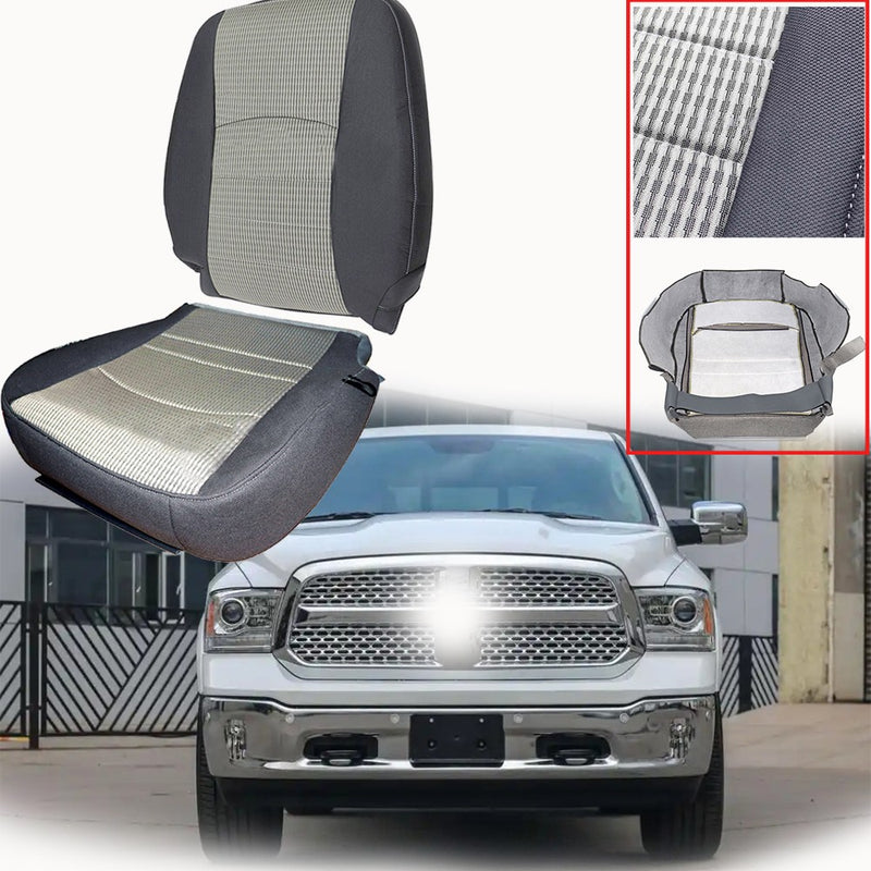 DURAFORCE For 2009-2012 Dodge Ram 1500 2500 Driver Bottom & Lean Back Cloth Seat Cover