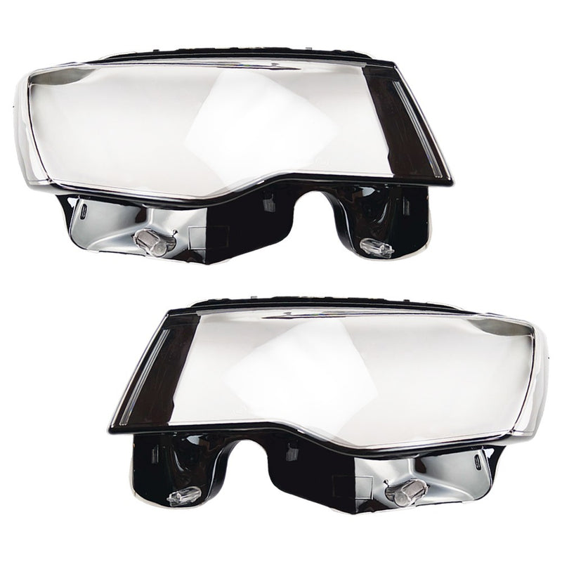 DURAFORCE A Pair LEFT+RIGHT Headlight Headlamp Lens Cover For Jeep Grand Cherokee 2014-19