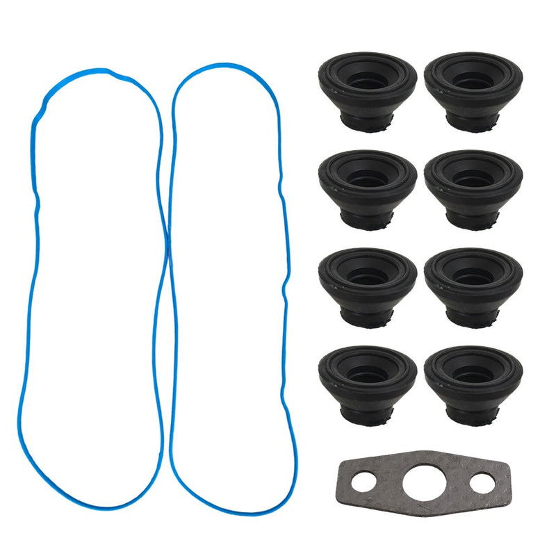 DURAFORCE For Chevy GMC 4.8/5.3/6.0/6.2/7.0L Valve Cover Graphite Gasket Set Grommets Kit