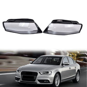 DURAFORCE 2PCS Left & Right For 2009-2012 Audi A4 Headlamp Cover Headlight Lens Cover