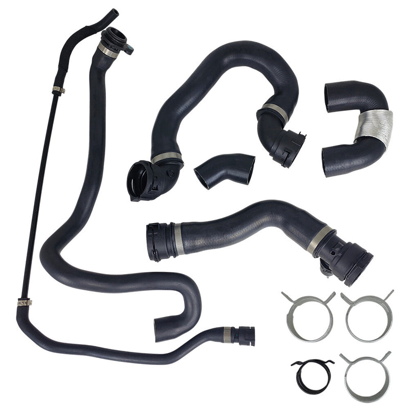 DURAFORCE Radiator Coolant Water Hose Pipe Kit 6 Hoses for BMW 135i 335i 335xi 2007-2010