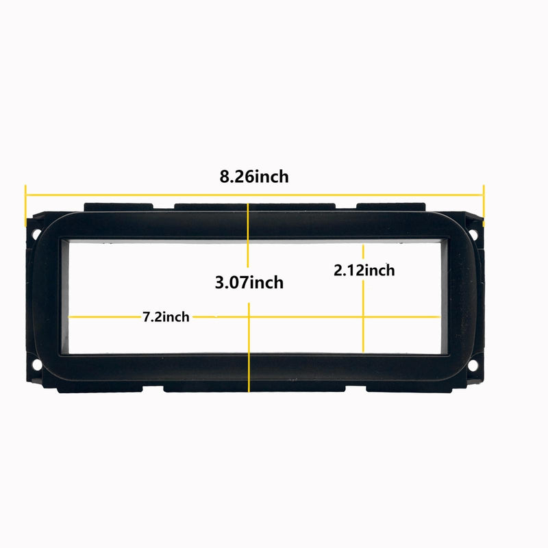 DURAFORCE Single DIN Radio Dash Kit W/Radio Wiring Antenna Adapter For 2002-2007 Chrysler