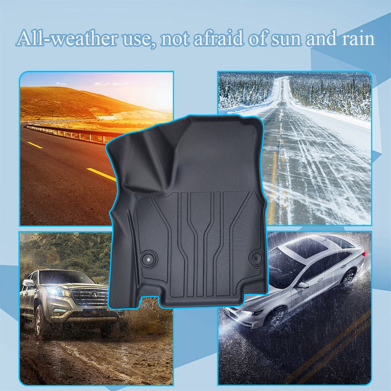 DURAFORCE All Weather Front + Rear Floor Mats + Cargo Liner For 2018-24 Chevrolet Equinox