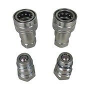 DURAFORCE 2Sets For Pioneer Ball Style 1/2" NPT Hydraulic Coupler Quick Connect Coupling
