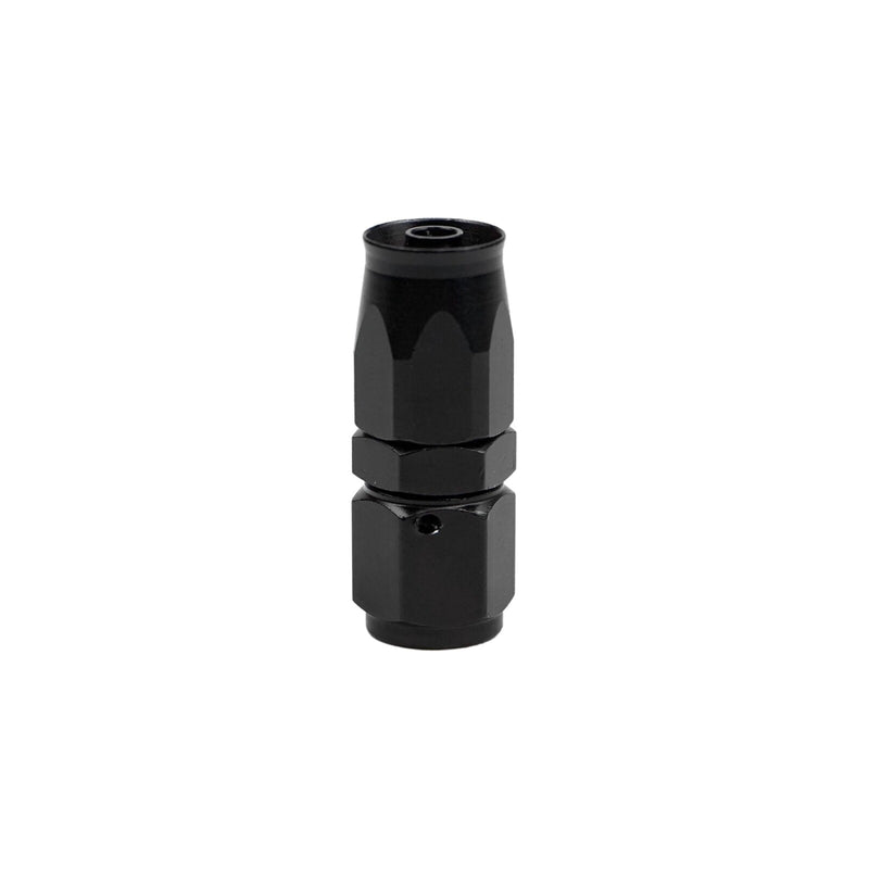 DURAFORCE Straight Swivel 12AN Hose End Fitting CPE Braided Fuel Oil Line Aluminum Black