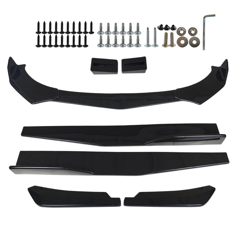 DURAFORCE Front Bumper Lip Spoiler Splitter Body Kit Blk For HONDA ACCORD Coupe Sedan Car