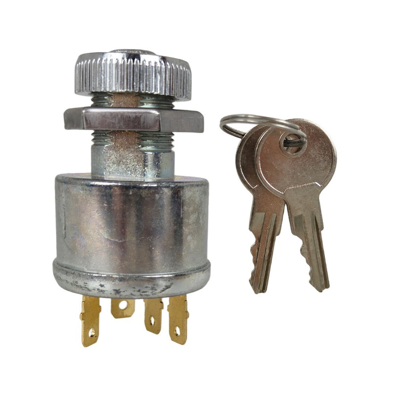 DURAFORCE Key Ignition Switch For EZGO Golf Cart 4 Terminal 81+ Gas Electric 33639-G01 US