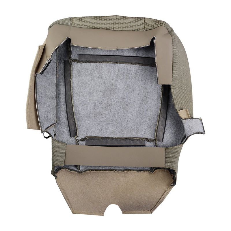 DURAFORCE For 2015 2016 2017 2018 2019 Ford F150 XLT Driver Bottom Cloth Seat Cover Tan