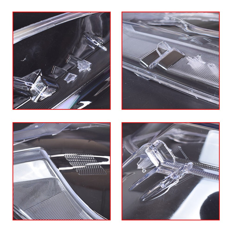 DURAFORCE For Ford Bronco Sport 2021-2024 A Pair Headlight Lens Cover Lampshade Shell+Glue