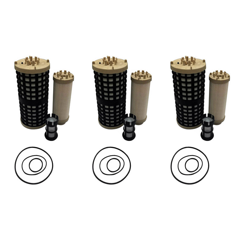 DURAFORCE Set of 3 Fuel Filter Kit 33849 For Detroit Diesel DD13 DD15 DD16 Freightliner US