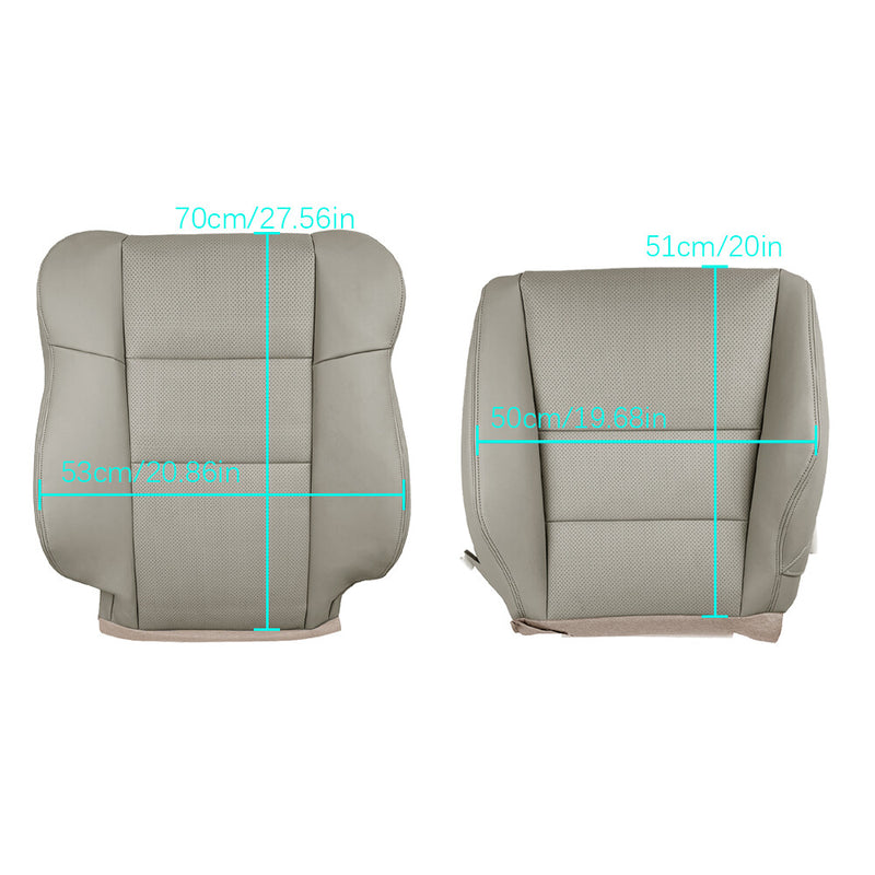 DURAFORCE New For Acura RDX 2007-2012 4Pcs Front Driver Passenger Perforated Leather Cover