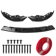 DURAFORCE For BMW G20 330i M340i M Sport 2019-22 GT Style Gloss Black Front Bumper Lip Kit