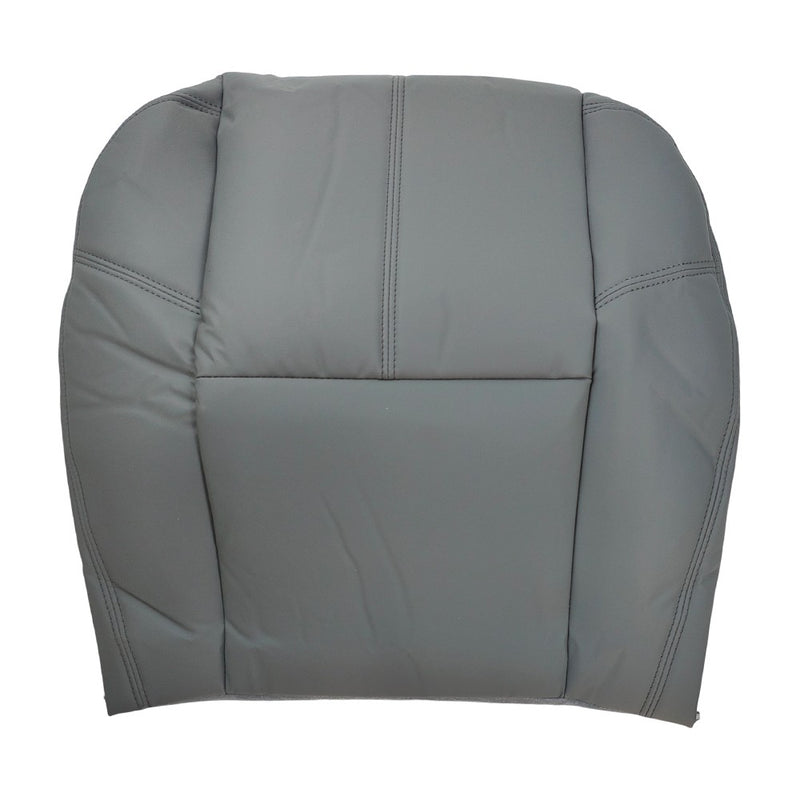 DURAFORCE For 2007-2014 Chevy Tahoe Silverado Driver Side Bottom Leather Seat Cover Gray