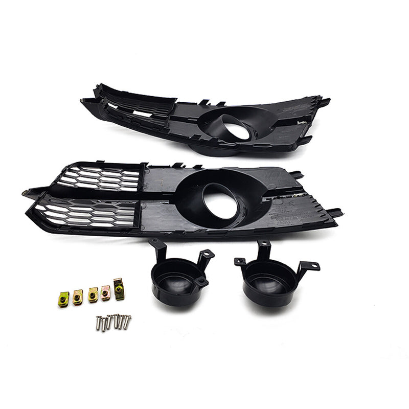 DURAFORCE For Audi A6 S6 RS6 2016 2017 2018 Front honeycomb Mesh Grill Fog Light Grille