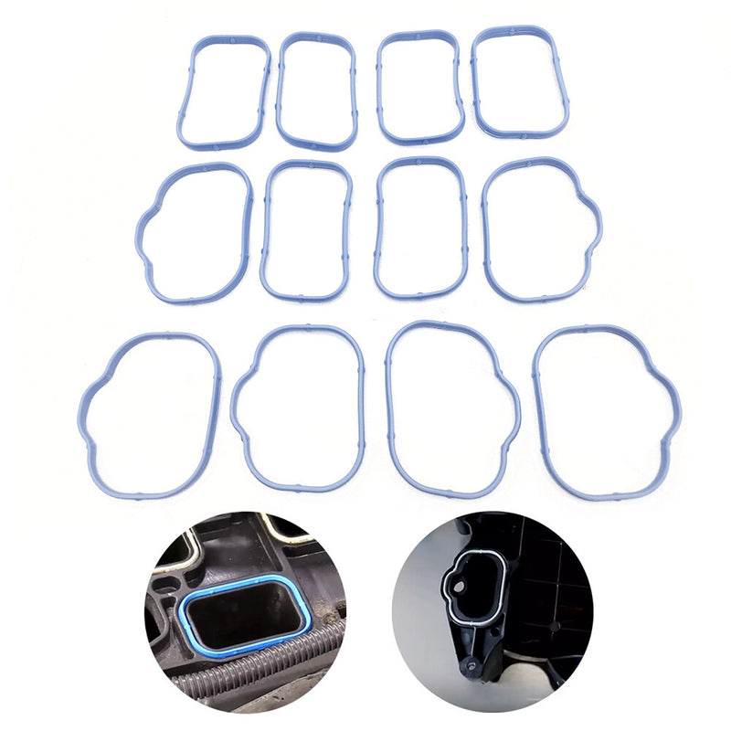 DURAFORCE Intake Manifold Plenum Lower Upper Gaskets For 2011-2019 Chrysler Jeep Dodge Ram