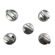 DURAFORCE WB03X24818 Stainless Steel Plastic Control Knobs for GE Gas Range Stove (5Pack)