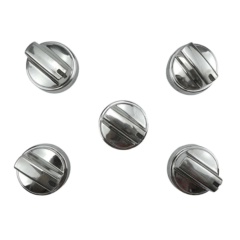 DURAFORCE WB03X24818 Stainless Steel Plastic Control Knobs for GE Gas Range Stove (5Pack)