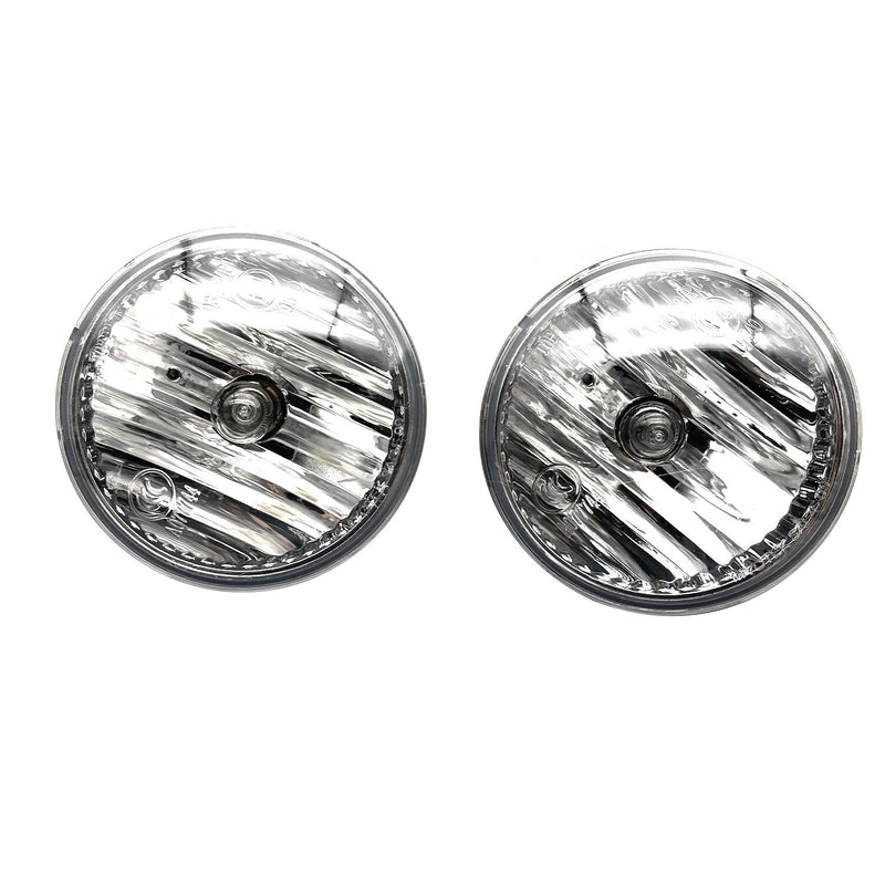 DURAFORCE Set of 2 Clear Lens Fog Light For 2011-2017 Jeep Patriot LH & RH Lamps w / Bulbs