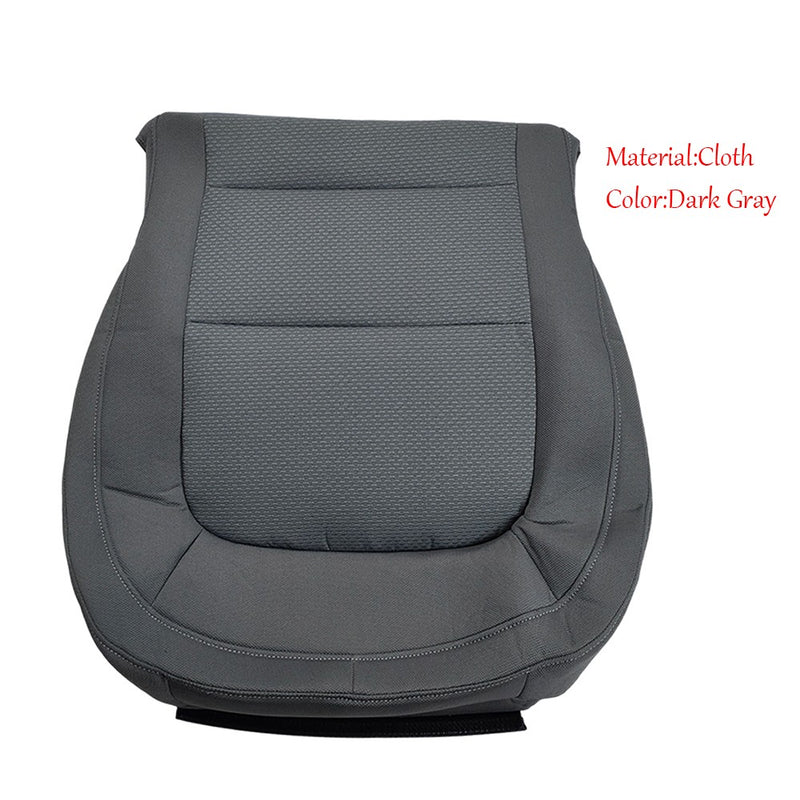 DURAFORCE Driver Side Bottom Cloth Seat Cover Dark Gray For 2015 - 2022 Chevy Colorado