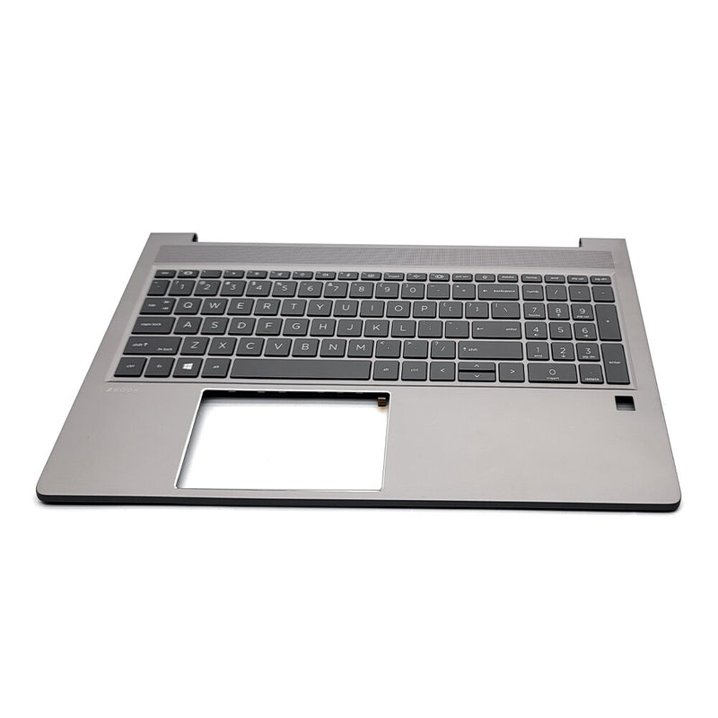 DURAFORCE New Palmrest For HP ZBOOK Power 15 G9 Keyboard White Backlit Gray N06912-001 US