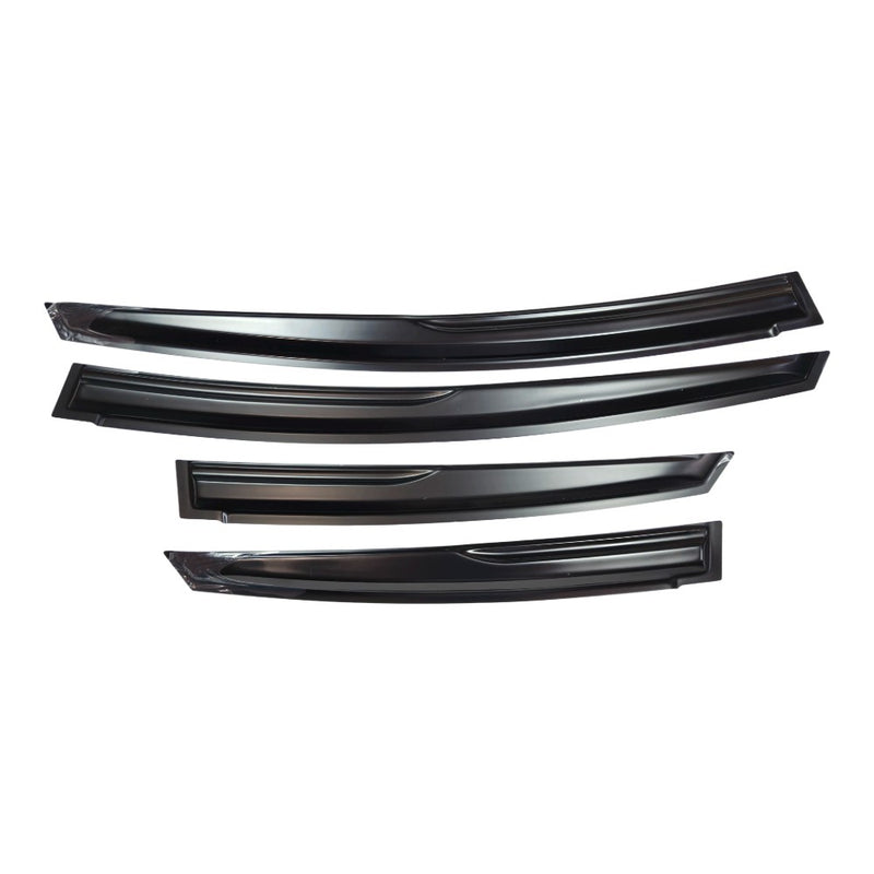DURAFORCE FOR 2010-2015 TOYOTA PRIUS WAVY 3D STYLE SMOKED WINDOW VISOR VENT SHADE US