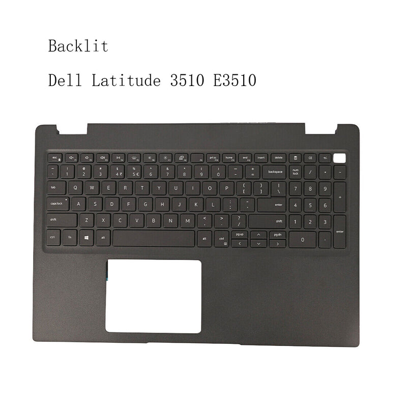 DURAFORCE New Black Upper Palmrest US Keyboard Backlit 0JYG4Y For Dell Latitude 3510 E3510