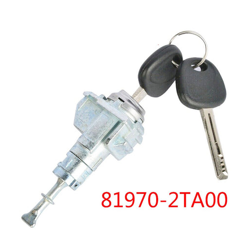 DURAFORCE Door Lock Cylinde w/ 2 Keys Left Driver Side 819702TA00 For 2011-2015 Kia Optima