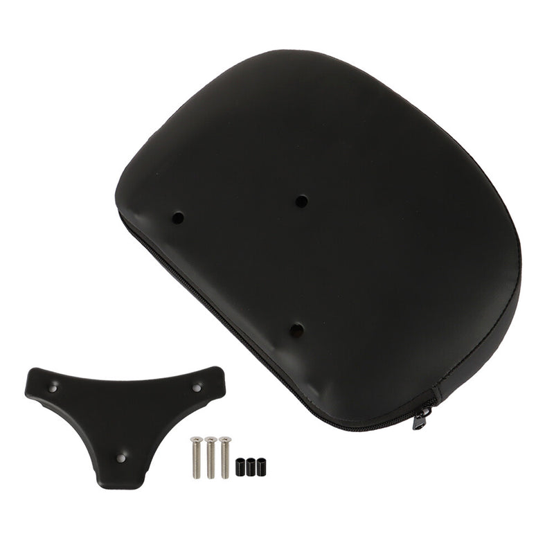 DURAFORCE Passenger Backrest Pad With Red Stitching For Touring CVO Glide Stree 1996-up