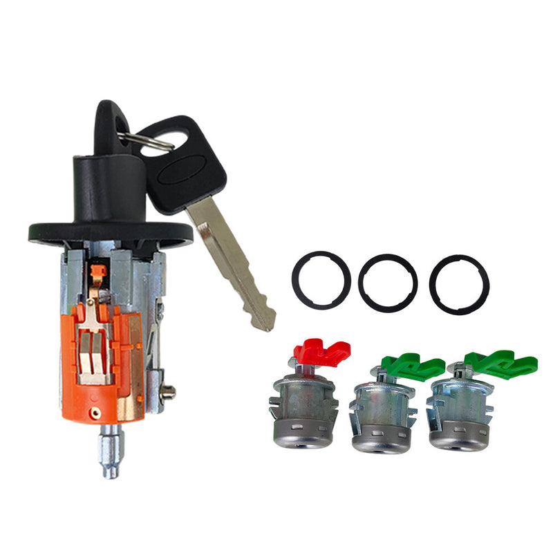 DURAFORCE For 1998-2007 Ford F150 F350 F450 F250 Ignition & Door Lock Cylinder and 2 Keys
