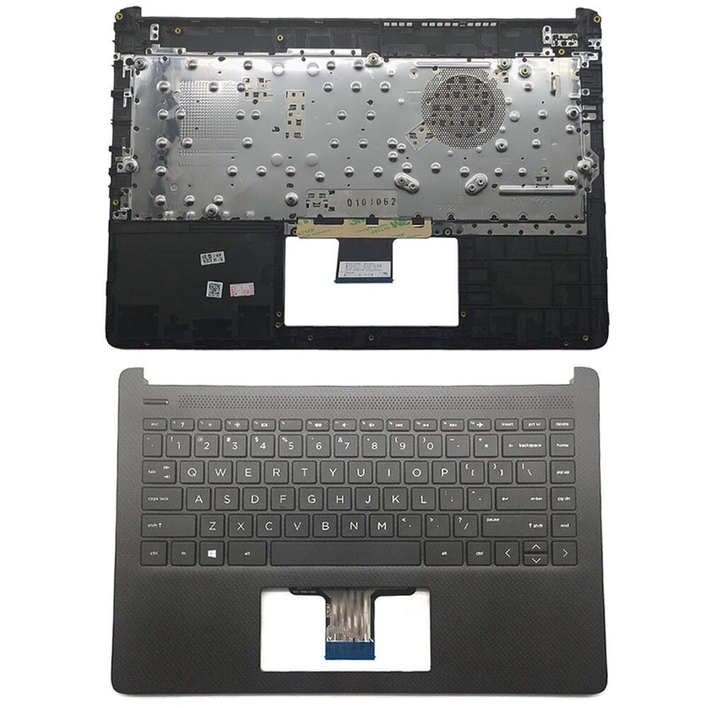 DURAFORCE Palmrest For HP 14-DQ1043CL 14-FQ 14-DQ Keyboard Non-Backlit Black M03796-001 US