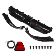 DURAFORCE For 2016-21 Civic Sedan Gloss Black DIffuser Kit W/ LED Light