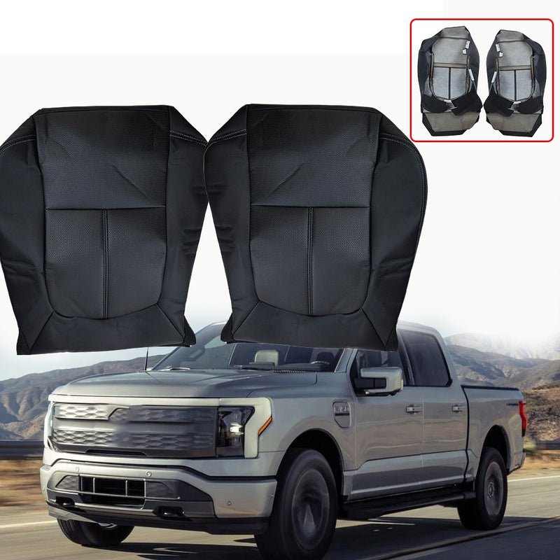DURAFORCE For 2011-2016 Ford F250 F350 Lariat Driver Passenger Bottom Leather Seat Cover