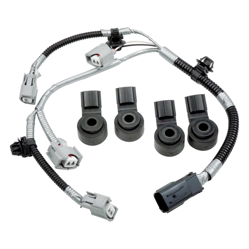 DURAFORCE 4x Wiring Harness Kit & Engine Knock Sensor For 07-20 Sequoia Tundra 5.7L