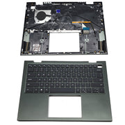 DURAFORCE New Palmrest Backlit Keyboard Green 0VJ2PX For Dell Inspiron 14 5410 7415 2-in-1