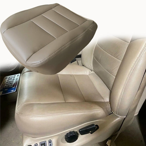 DURAFORCE Driver Side Bottom Seat Cover TAN For 2002 2003 - 2007 Ford F250 F350 Lariat