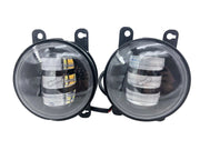 DURAFORCE For Honda Nissan Subaru White/Yellow Dual Color 9W LED Fog Lights Lamps