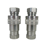 DURAFORCE 2Sets For Pioneer Ball Style 1/2" NPT Hydraulic Coupler Quick Connect Coupling