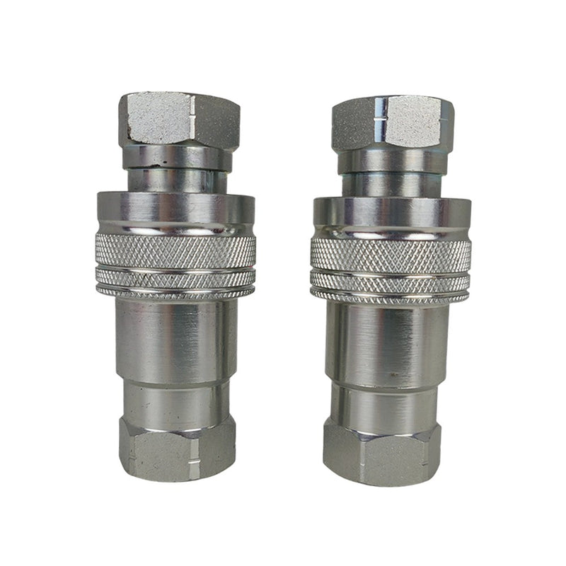 DURAFORCE 2Sets For Pioneer Ball Style 1/2" NPT Hydraulic Coupler Quick Connect Coupling