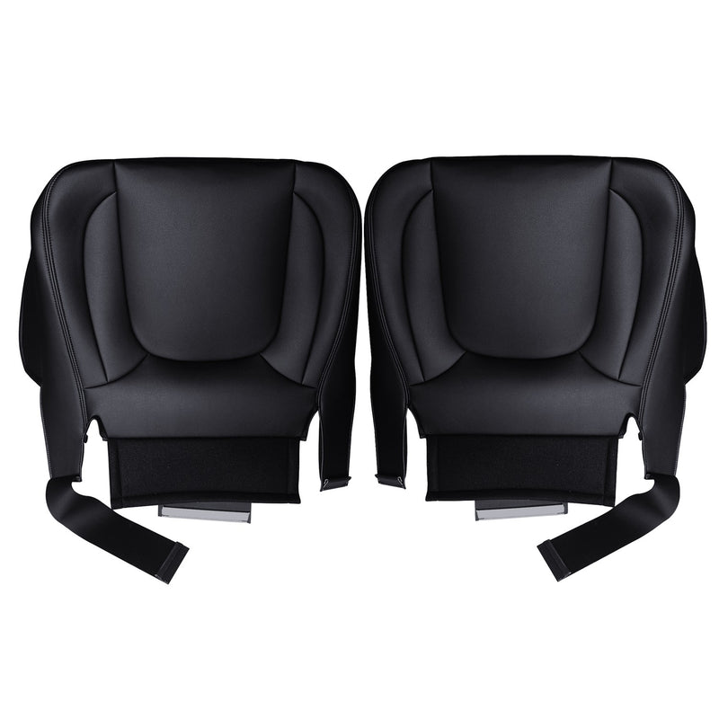 DURAFORCE Driver Passenger Bottom Leather Seat Covers For 2004-2005 Dodge Ram 3500 Laramie