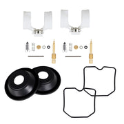 DURAFORCE For Kawasaki EX250 Ninja 250R 2001-2012 2X Carburetor Repair Kit Diaphragm Float