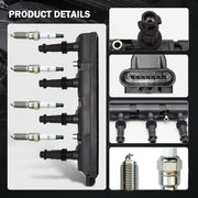 DURAFORCE UF669 Ignition Coil & Spark Plug For 11-20 Chevy Cruze Sonic Trax Buick Encore